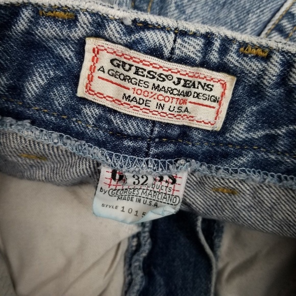 Vintage Guess Georges Marciano Jeans Acid Wash - Picture 6 of 7
